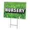Signmission Nursery Yard Sign & Stake outdoor plastic coroplast window, C-2436 Nursery C-2436 Nursery - alternate 1